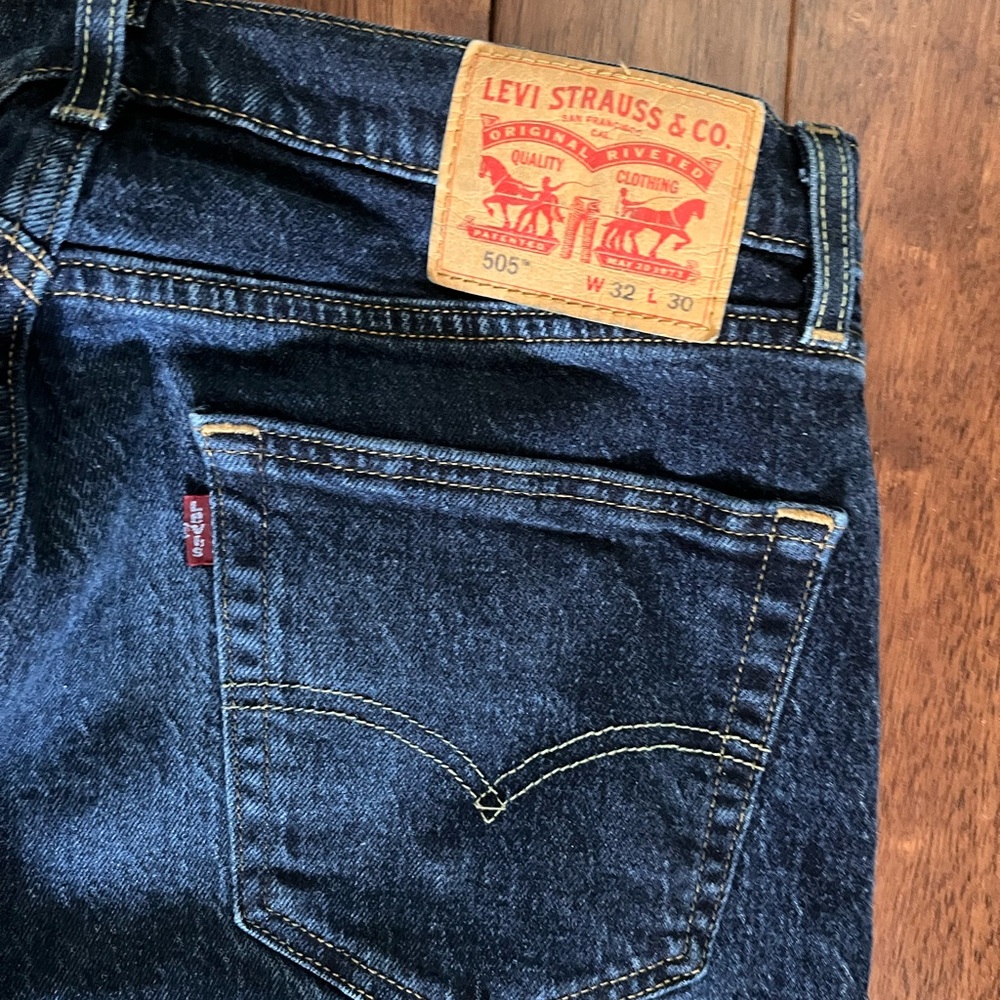 Levi's Dark Indigo Straight Jeans